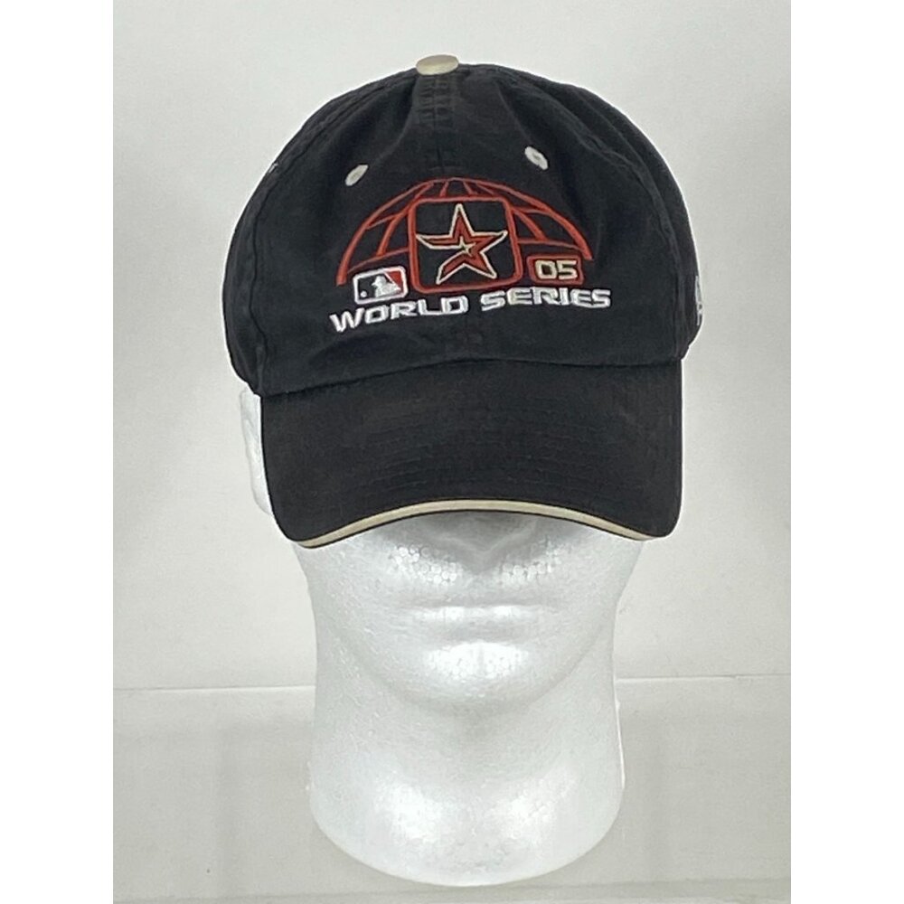 VNTG New Era MLB 2005 World Series Houston Astros Strapback Cap Black OS F291